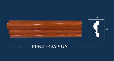 Phào chỉ PU vân gỗ PUKT-43A VGN