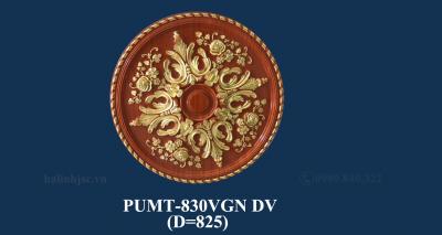 Mâm trần nhựa vân gỗ dát vàng cao cấp PUMT-830VGN DV