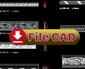 tải file cad phào chỉ nhựa pu